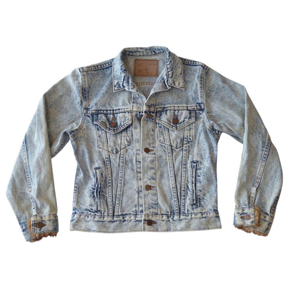 Vintage 90s Washed Denim Jacket Small Medium
